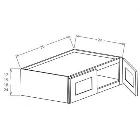 Wall Cabinets - 30"- 39"W, 12"- 24"H, 24"D - ES