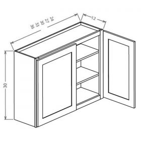 Wall Cabinets - 30"- 39"W, 12"- 24"H, 24"D - CVW