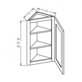 Saddle Raised Panel - Wall Cabinet > Angle - CSR